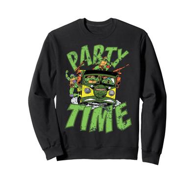 Teenage Mutant Ninja Turtles Gang Retro Partywagen Sweatshirt