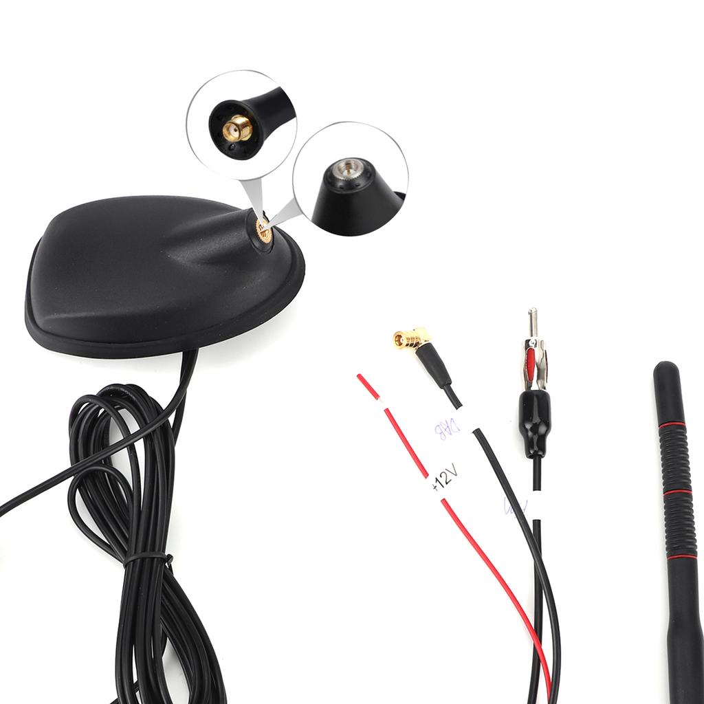 Car DAB+GPS+FM Antenna Aerial Active Amplified Top Roof Mount DAB Antenna Waterproof Dustproof Universal Auto Parts