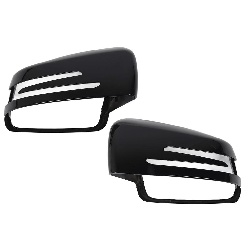 Rearview Mirror Cover A2128100964 Wing Mirror Cap Replacement For Benz S‑Class W221 C‑Class W204 CLS C218 E‑Class W212