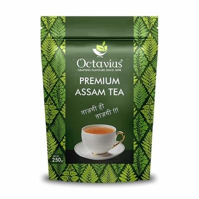 Octavius Prémiový Asámsky Čaj - 250 g (125 šálok) | Extra silný | Čierny čaj | Kadak Chai Patti