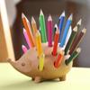 Wooden Art Hedgehog Pen Holder Creative Pen Container Pencil Stand Set  Art and Craft