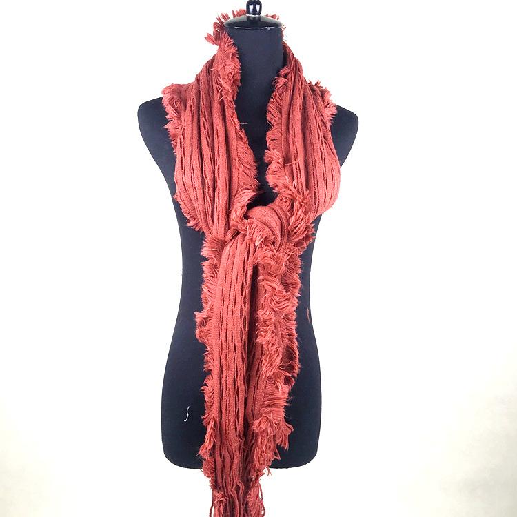 Autumn And Winter Warm Cashmere Fringed Student Plaid Scarf Women'S Winter Versatile Shawl