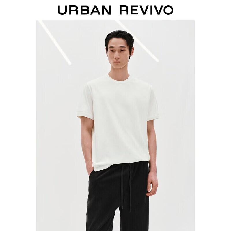 UR2026 Men s Classic Solid Color Round Neck Short Sleeve T-Shirt L