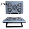 Laptop Radiator Cooler Stand Digital Display Height Adjustable Low Dynamic Lighting Noise Portable Notebook Gaming Cooling Pad Slim