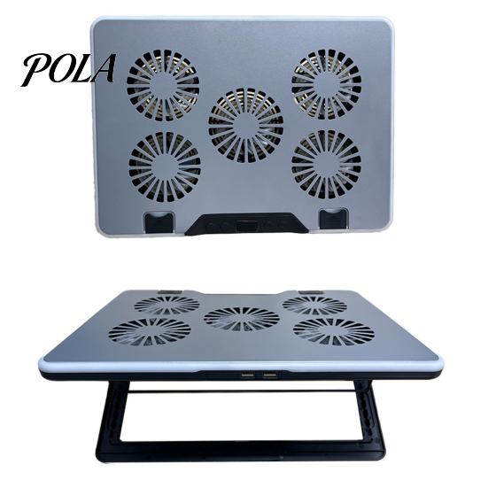 Laptop Radiator Cooler Stand Digital Display Height Adjustable Low Dynamic Lighting Noise Portable Notebook Gaming Cooling Pad Slim