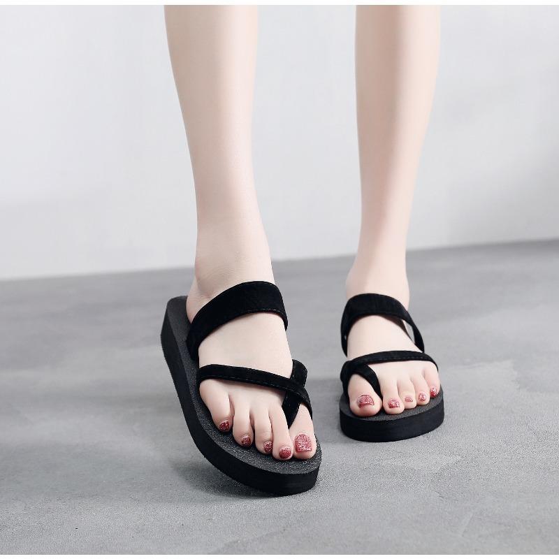 

Summer Flip-flops, Women s Casual Sandals and Slippers, Women s Clip-on Beach Shoes, Flat-heeled Sandals 35