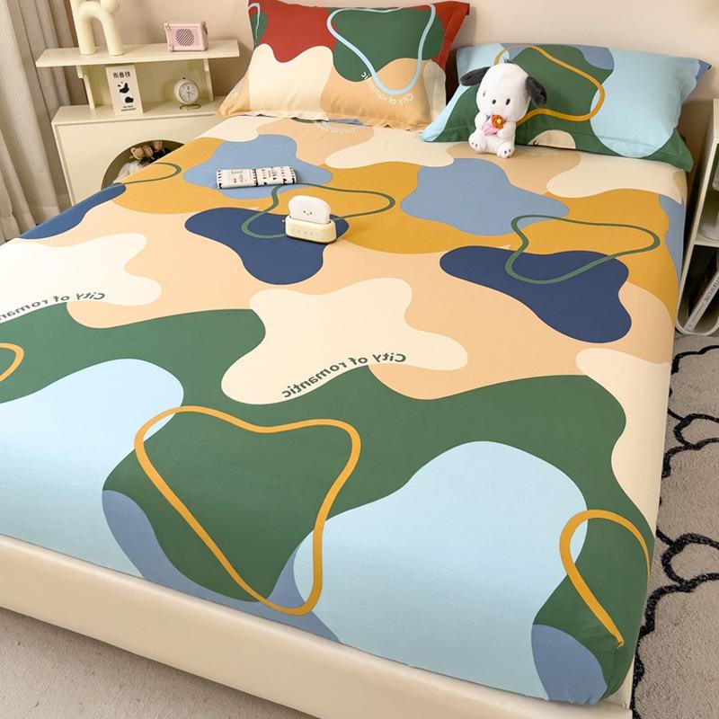Cotton Printed Mattress, Simmons Mattress Protective Cover, Pure Cotton Lazy Bedspread Pillowcase