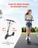 Kick Scooter for Kids Ages 8+, Teens & Adults, 2-Wheel Toddler Scooter with Adjustable Height Handlebar, Wide Anti-Slip Deck, Foldable Lightweight