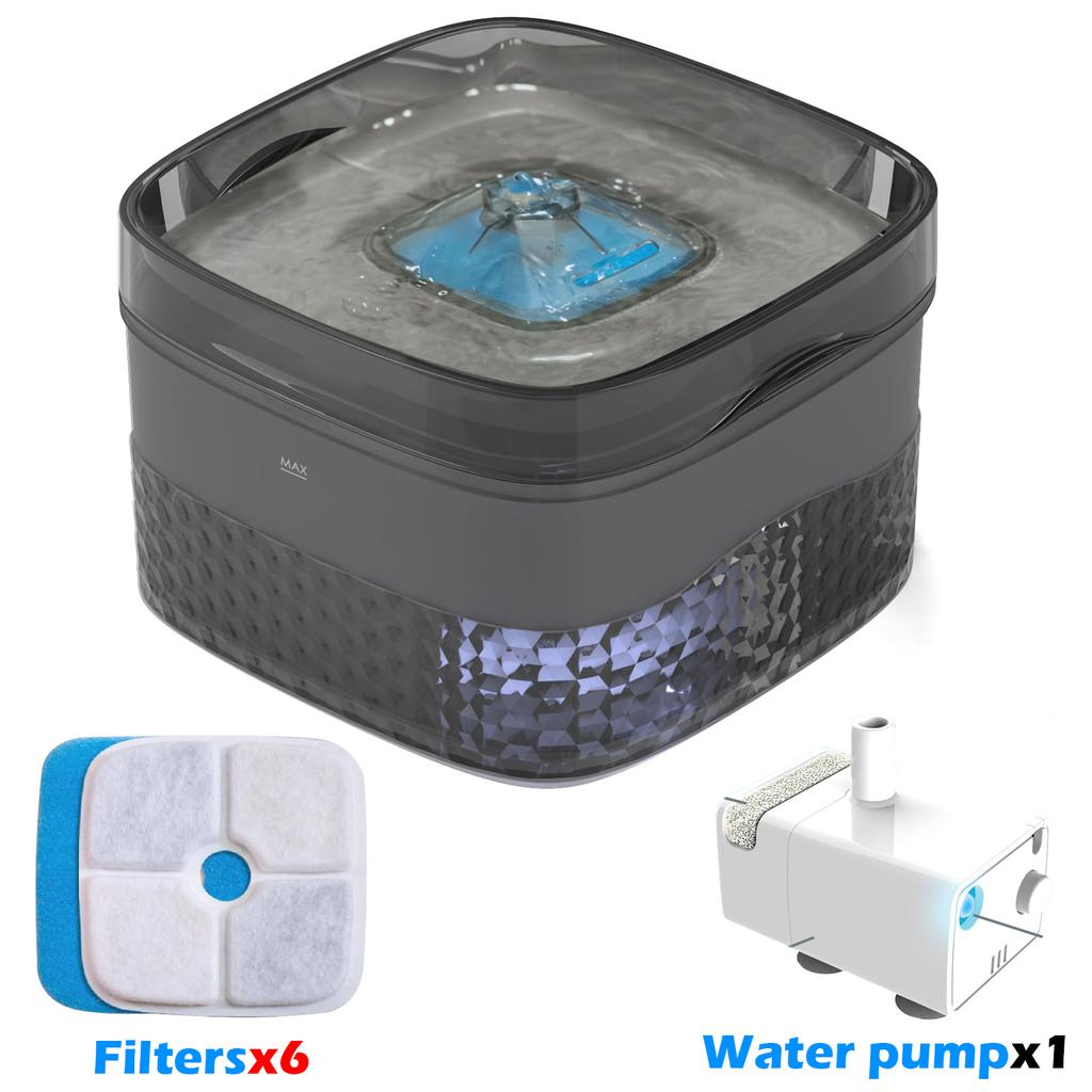 Dog Water Fountain, 2.4Gal/9L Pet Water Fountain for Large Dogs & Cats, Automatic Dog Water Bowl Dispenser Cat Drinking Fountain