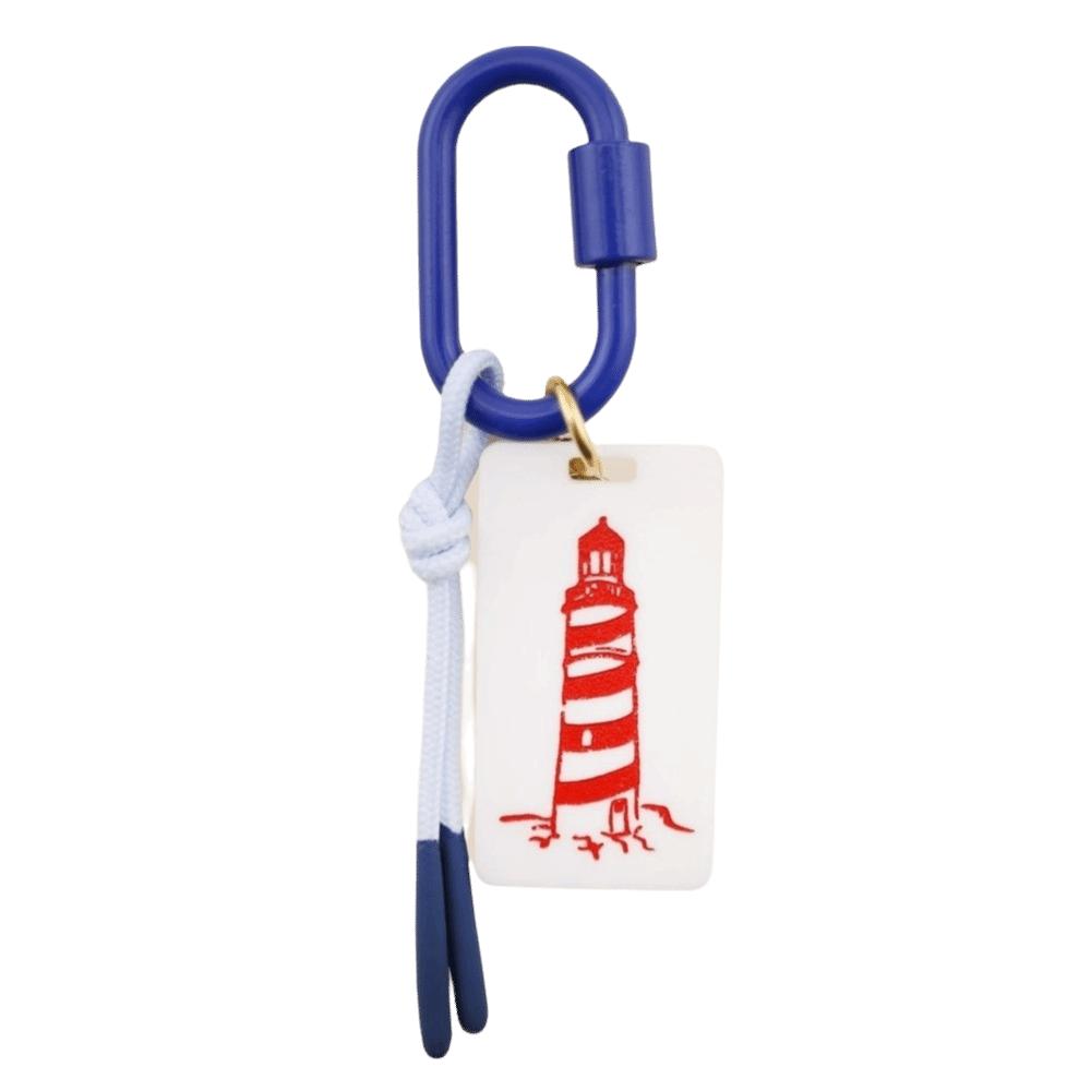 Contrasting Color Cherry Acrylic Keychain Rope Woven Bag Chain Charms Fruit Series Keyring  Student Lighthouse