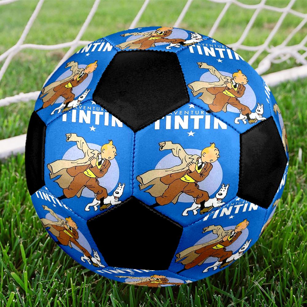 The Adventures of Tintin Theme Size 5 Soccer Ball, Suitable for Both Indoor and Outdoor Matches, a Gift Suitable for Everyone.
