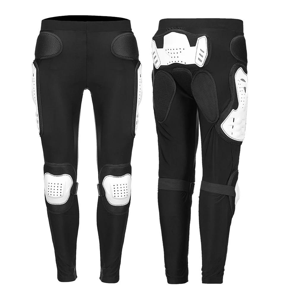Motorcycle Armor Pants Waistline Motocross Dirt Bike ATV Protective Gear with Knee Guard Leg Protection for Skateboard