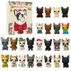 Christmas Dog Advent Calendar 24 Days Acrylic Ornament for Tree Decor Festive Countdown Surprise