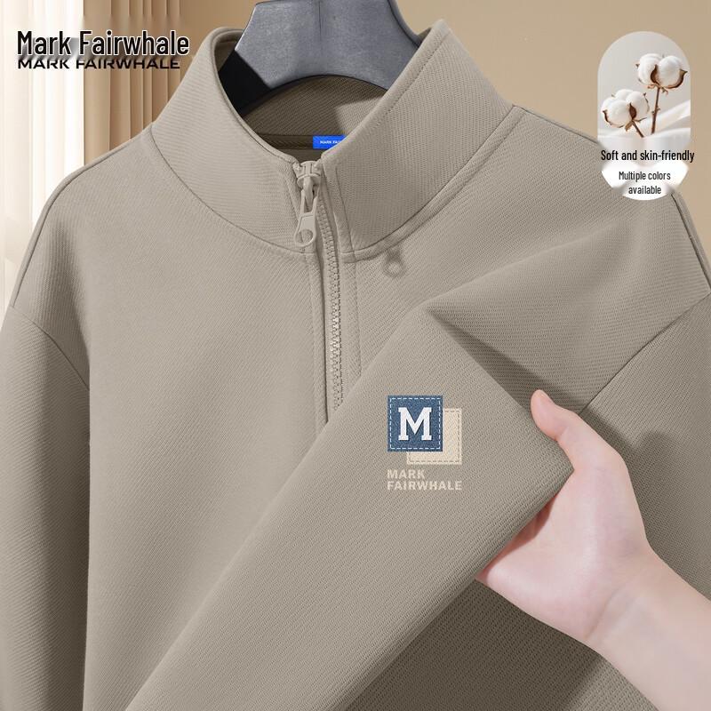 Mark Fairwhale Men's Premium Half-Zip Stand-Collar Sweatshirt