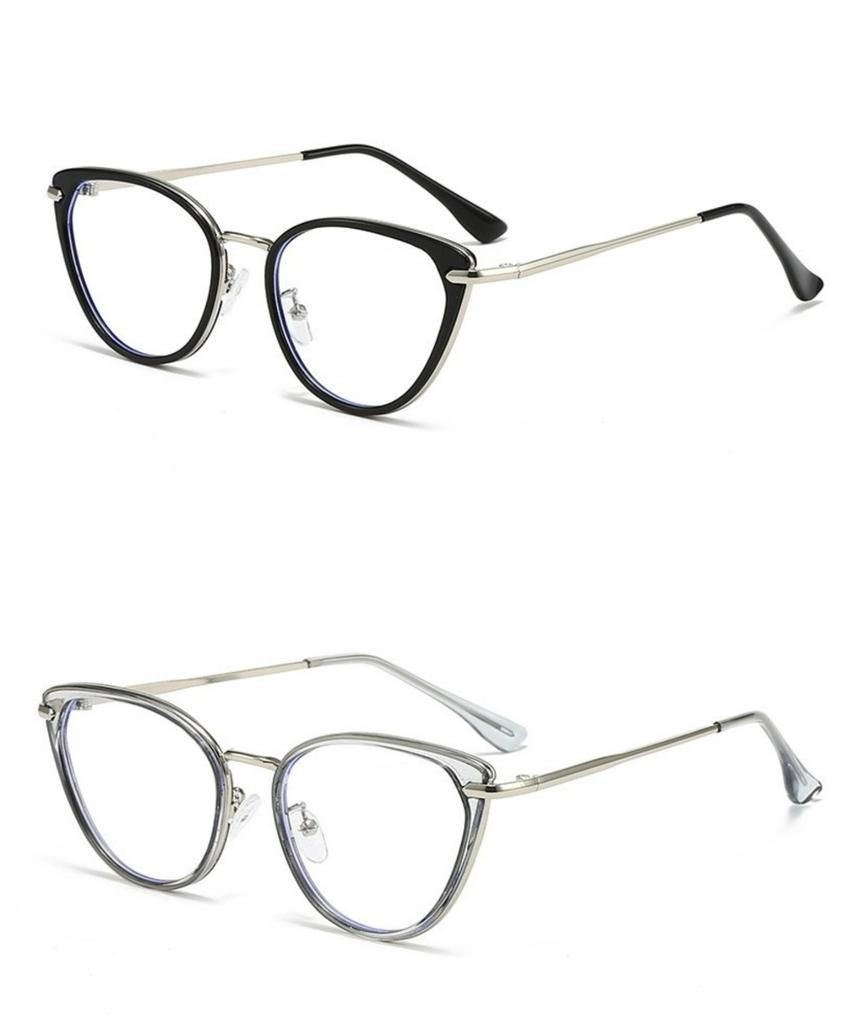 Ins Cat Eye Alterssichtigkeitsbrille Kalte Tee Farbe HD Anti Blaulicht Brillenrahmen Hochentwickelte Einfache Aufhellungsbrille