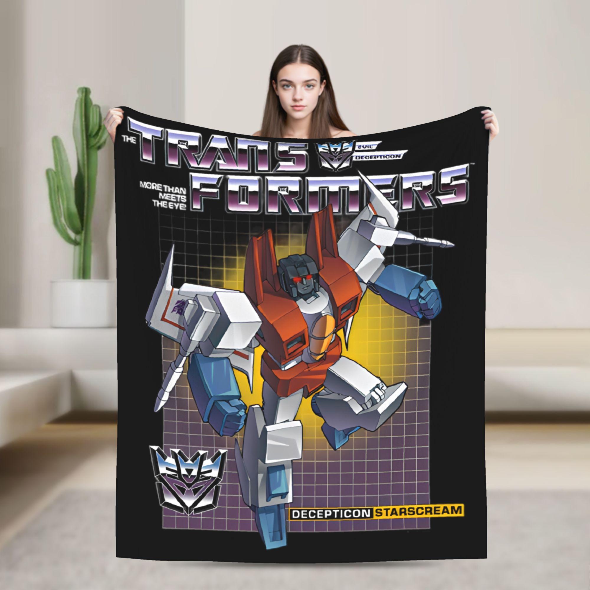 

Transformers Decepticons Soundwave Blankets Robot Flannel Funny Warm Throw Blanket for Bedspread Spring/Autumn Couch 30x40in