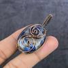 Sodalite Handmade Copper Wire Wrap Jewelry Pendant 2.21" q3S67