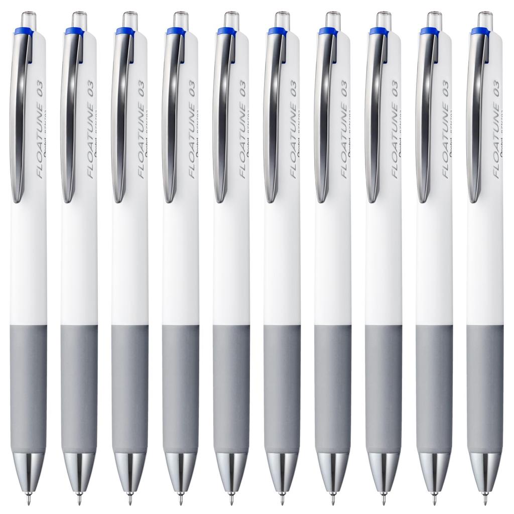 Pentel Flow Tune Bläckpenna 10 Oljebaserad Penna, 0,3 mm, Blå, Pennor, BZN203-C