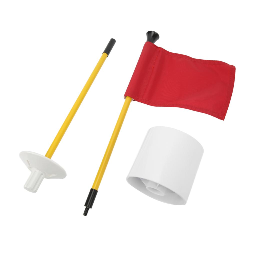 Pin Flag Hole Cup Set for Putting Green Flagstick Yard Practice Supplies Portable 2 Section Detachable