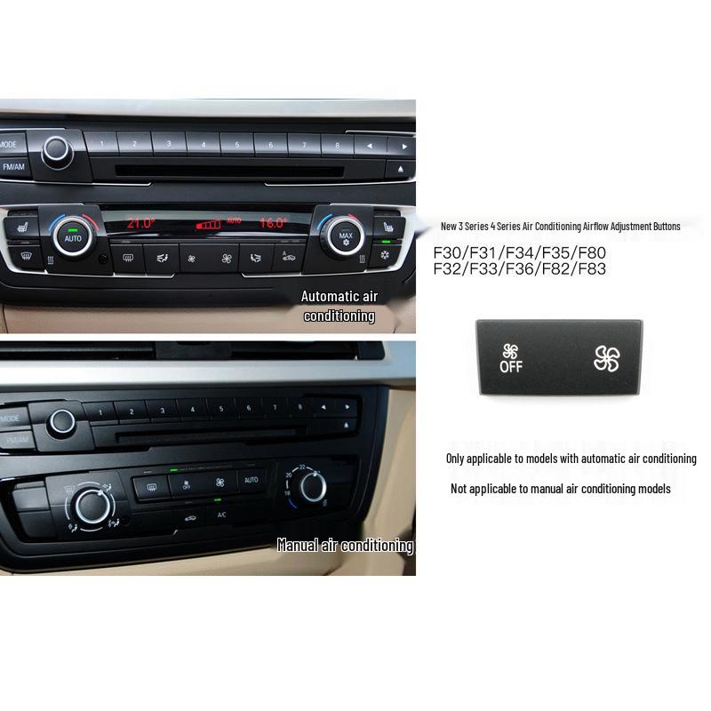 

Air Conditioning Fan Speed/Volume Buttons for BMW 3 Series, 4 Series, X1, X5, X6