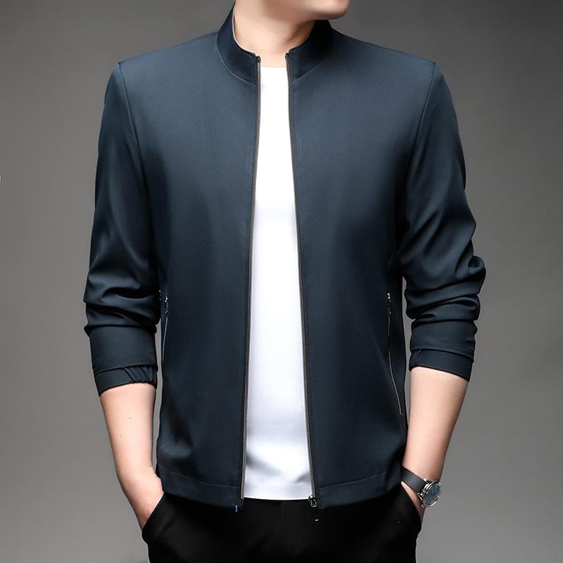 Spring and Autumn Men's Jacket Casual Business High-end Jacket Stand Collar High-end Men's Jacket