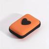 Cute Love Style EVA Storage Bag Anti-Drop Headphone Case Portable Zipper Pouch for Earphones USB Data Cable