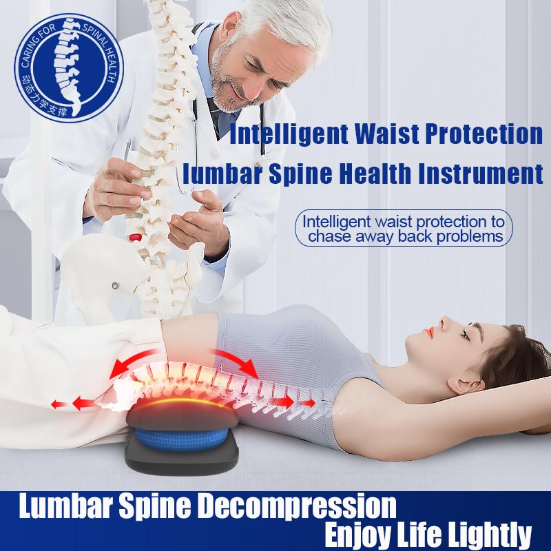 2023 Lumbar Massager For Pain Relief  Adjustable Intensity EMS Vibration Intelligent Electric Inflatable Back Posture Corrector
