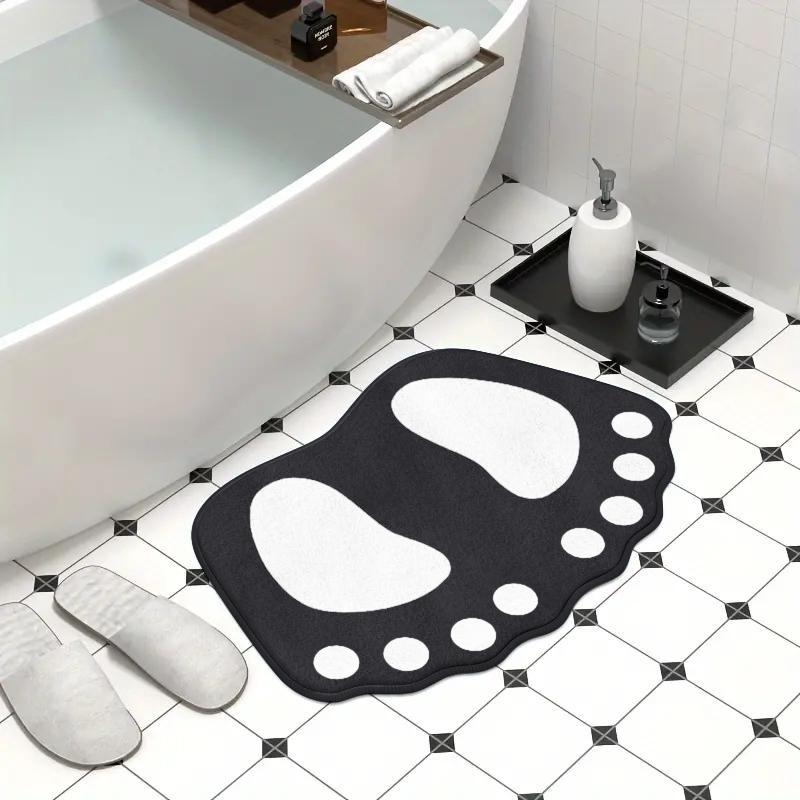 Cartoon Bathroom Mats Shower Room Non-slip Dirt-resistant Water-absorbent Foot Mats Thickened Imitation Cashmere Entrance Mats