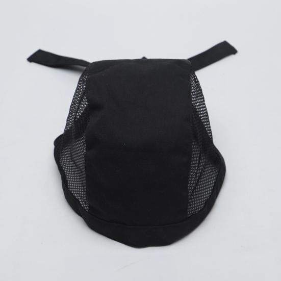 Chef Hat Printing Bouncy Mesh Adjustable Unisex Prevent Hair Falling Lace Up Pepper Restaurant Working Hat for Hotel