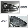 For VW Golf 5 GTI Jetta R32 Mk5 2005 2006 2007 Car Headlights Eyebrow Eyelids Cover ABS Carbon Fiber Sticker Decorative
