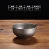 Retro Single-layer Stainless Steel Rice Bowls Sauce Bowl Mini Deep Hot Pot Barbecue Snow Gray Soup Fruit Dishes Tableware
