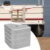 Pontoon Corner Caps Aluminum Pontoon Boat Corner Guards 90 Degree Rounded Dock Guards For Bunk Roof Fishing RV Camping Guards
