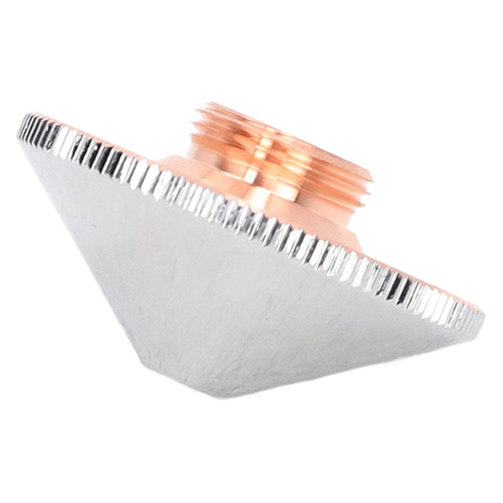 Laser Nozzle Double Layer 1.0mm Aperture Chrome Plated Copper Cutter Head for Replacement