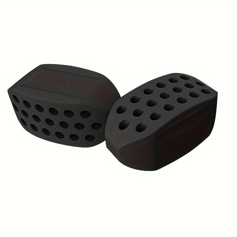 

2 шт. Тренажер для линии челюсти, силиконовый тренажер для линии челюсти для мужчин и женщин, тренажер для линии челюсти, мощный скульптор линии челюсти для начинающих чёрный