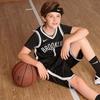 Nike Luźny strój sportowy Brooklyn Nets Durant 7 z nadrukiem dekolt w serek trening konkursowy outdoor modna kamizelka topy dla dzieci czarny 3Z2B7BZ2P-NYNKD