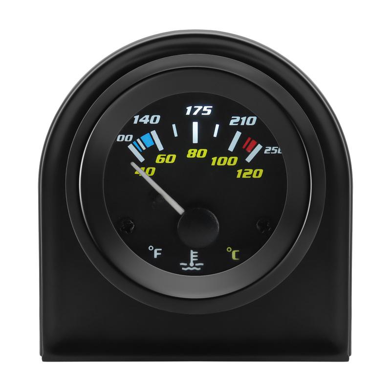 MAIMEIMI 40~120℃ 52MM Water Temperature Gauge with Sensor Temp Joint Pipe Sensor Hose Adapter 26-40MM for Petrol Car 12V