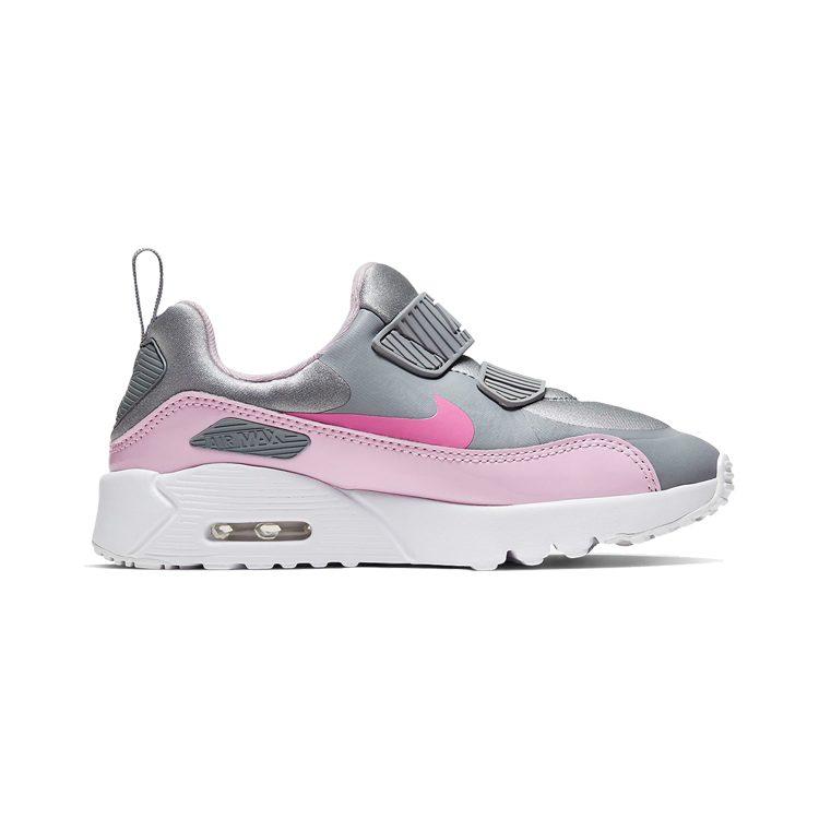 Nike Air Max 90 Low Top Running Shoes Foam Pink Children Aged 3 7 Years Old 881927-018