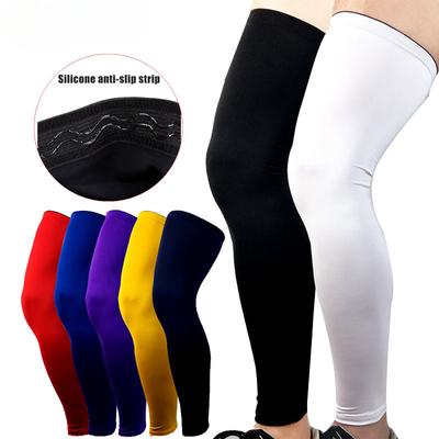 1 par de mangas de compresión deportivas para piernas, mangas de pierna de longitud completa, mangas de pierna deportivas para ciclismo para hombres y mujeres, rodilla, muslo, pantorrilla, correr