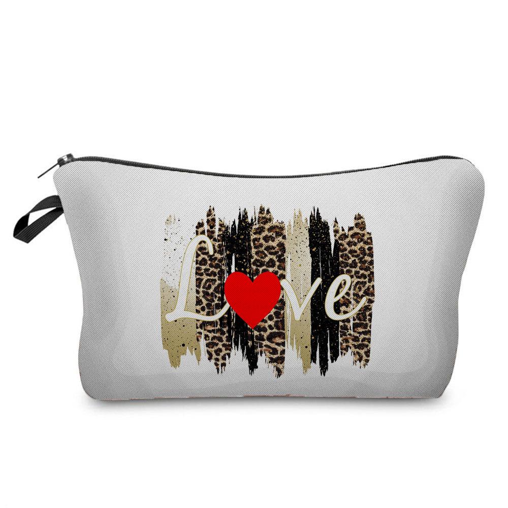 Women Lips Print Cosmetic Bag Toiletries Organize Travel Storage Case 6382