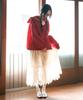 SORDI Mesh Layered Skirt_Cream