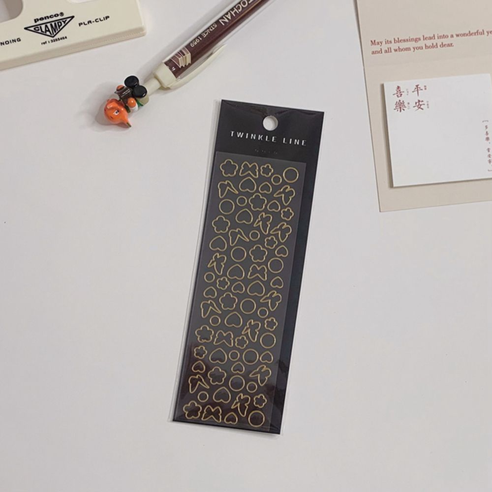 Transparent Bronzing Stickers Stars Moon Fantasy Series PVC Laser Stickers Decoration Stickers
