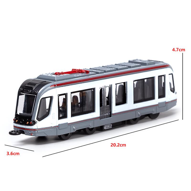 1/64 Alloy Rail Car Model Children's Toy Train Ornaments Pull Back Car Model Boy Toy