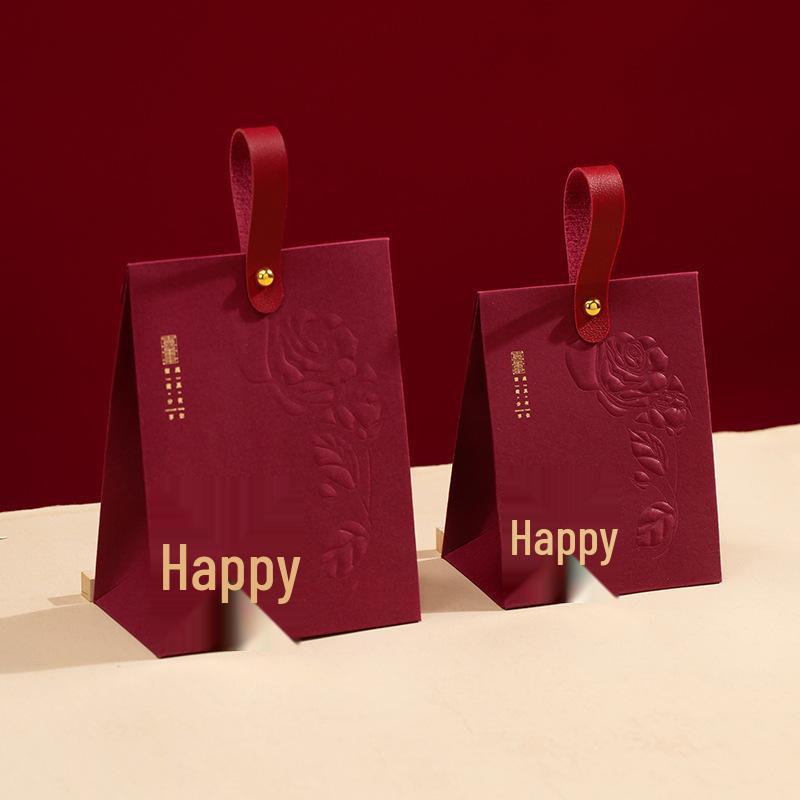 2025 Elegant Wedding Candy Gift Box – High-End Handheld Packaging