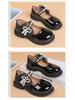 Girls' Pearl Bow Princess Shoes - Spring/Autumn Fashionable Leather, Korean & British Style, Casual & Performance Wear