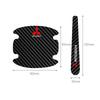 zjdf10 For Mitsubishi Lancer 9 10 ASX L200 Colt Pajero Outlander Mirage Eclipse 8pcs Car Door Bowl Handle Protective Stickers Decal