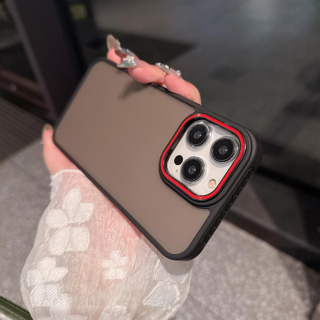 For iPhone 12 Pro Max Case PC + TPU Anti-Slip Matte Phone Cover