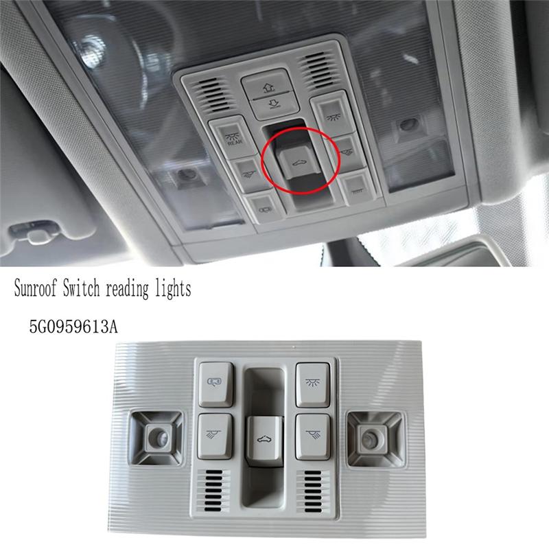Sunroof Switch Reading Light Overhead Console Lamp 5G0959613A For VW Golf 7 MK7 Passat B8 Polo Jetta Tiguan MK2 Touran