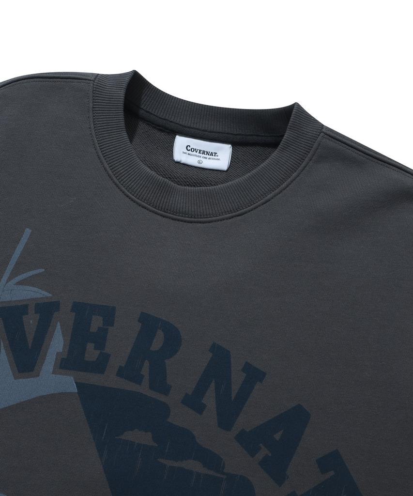 COVERNAT Sailing Boat Sweatshirt Charcoal