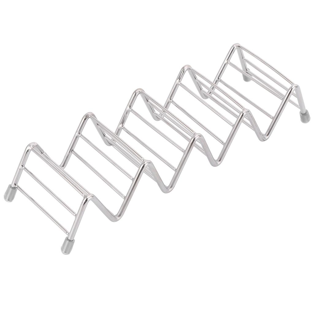 Taco Holder Innovative 304 Stainless Steel Pancake Stand Tray for Kitchen Restaurant4 5 Grid