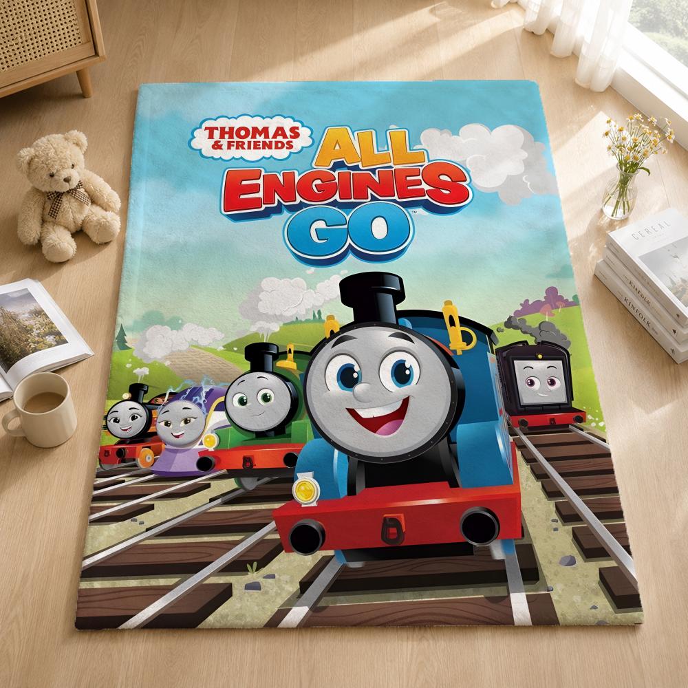Animation T-Thomas Friends Throw Blankets Soft Warm Flannel Blanket Bedding for Bed Living room Home Sofa